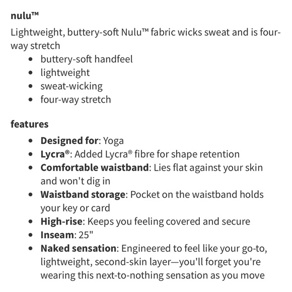 EUC lululemon Align Pant II 25” - Picture 6 of 6